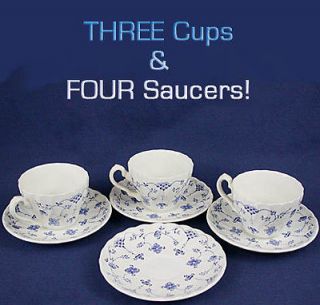 SET 3 MYOTT~Staffordshire~FINALNDIA Ceramic China Blue Tea Coffee Cup+ 