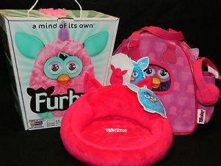   COTTON CANDY PINK with NEW PINK SLING BAG & PINK CHAIR NEW FURBYS