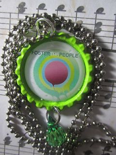 Foster The People Green Bottlecap with Ball Chain Necklace