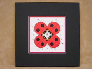 Charles Harper Last Aphid Ladybugs Matted Art Card