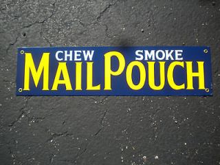 MAIL POUCH CHEW SMOKE PORCELAIN TOBACCO SIGN