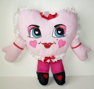   1985 Pillow People Person Pink Girl Heart Throb Cheeks Stuffed Toy 19