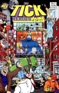 THE TICK HEROES OF THE CITY 1 6 COMPLETE SET/LOT MAN EATING COW PAUL 