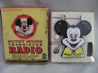 VINTAGE GABRIEL MICKEY MOUSE RADIO MINT IN BOX NEVER USED