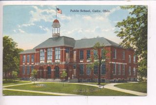 CADIZ OHIO PUBLIC SCHOOL 1927 ALLENTOWN PA. CADIZ OHIO ANTIQUE VINTAGE 