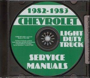 CHEVROLET 1982 & 1983 Pick Up Truck, Blazer, Suburban & Van Shop 