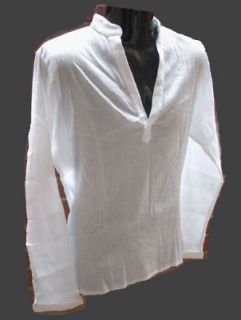 Collar shirt,Cheese cloth,Whitesize M