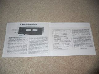 Hitachi HMA 7500 Amplifier Review, 2 pg, 1979, Full Test, Specs, Info