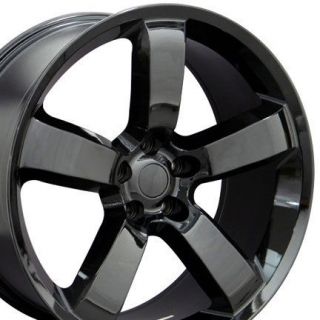 Set of (4) 20 Black Dodge Charger SRT8 Replica Wheels Rims 20x9 