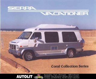 1988 ? Chevrolet Sierra Vacationer Van Camper Brochure