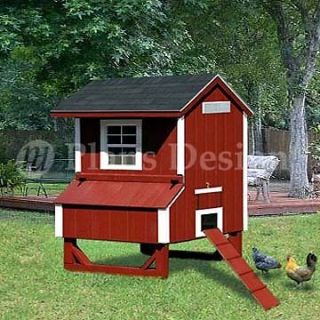   House / Chicken Coop Plans Easy DIY #90504G, Free Chicken Run Plans