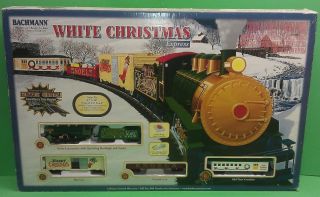 BACHMANN WHITE CHRISTMAS EXPRESS HO SCALE TRAIN SET W/BOX EXCELLENT