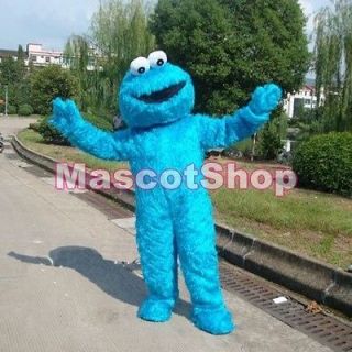 NEW SESAME STREET COOKIE MONSTER ADULT MASCOT COSTUME SUIT