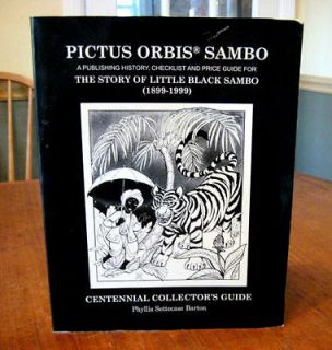 LITTLE BLACK SAMBO books bibliography/price guide PICTUS ORBIS SAMBO 