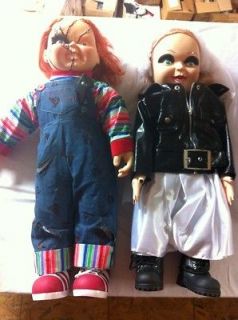 CHUCKY & TIFFANY BRIDE OF CHUCKY DOLL SET OFFICALLY LICENSED EXCLUSIVE