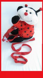 GIRLS 2 IN 1 KIDS TODDLER LADY BUG PLUSH SAFETY HARNESS BUDDY LEASH 