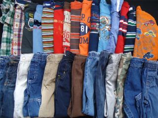 Huge Used Kids Baby Boys 12 18 12 18 month Fall Winter Clothes Outfits 
