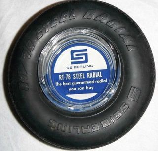 VINTAGE SEIBERLING (GOODYEAR) TIRE ASHTRAY COLLECTIBLE