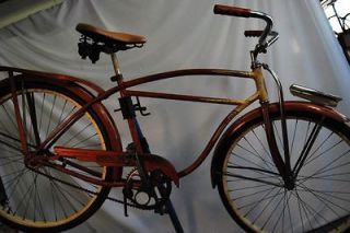 Vintage 1955 Schwinn D15 Hornet balloon tire bike bicycle Spitfire Red 