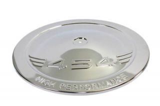 Chrome Steel 14 Air Cleaner Lid Only With 454 Logo BB Chevy Hot Rod 