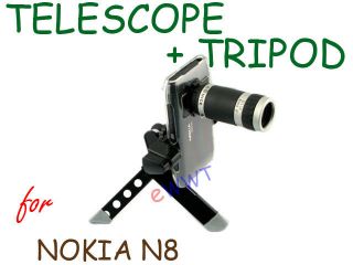   Camera 6x Optical Zoom Lens +Tripod Mount Set for Nokia N8 SJTE042