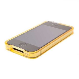   Mixed Bumper Frame Case Silicone & Side Button For iPhone 4S 4G US