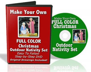 Christmas Outdoor Nativity Set F/C How To DVD Outdoor Nativity 