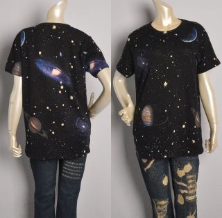 womens loose fitting stellar starry sky prints mini dress galaxy t 