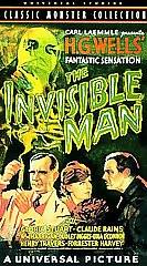 The Invisible Man VHS, 1991