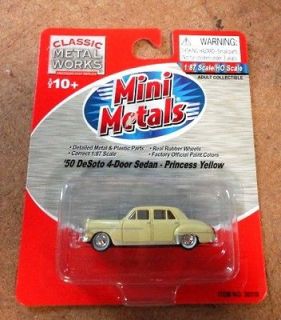 Classic Metal works Princess Yellow 1950 Desoto HO Scale NEW