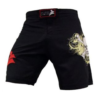 Pure Limits Mens CrossFit Training Shorts   No Side Split   Skull and 