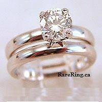 CLASSIC 1 CARAT SOLITAIRE ENGAGEMENT RING SET AAA LAB DIAMOND Size 8