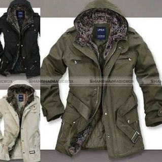 mens hooded trench coat in Coats & Jackets