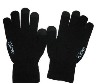 Black Touch Screen Smartphone Gloves for Apple iPhone 3G 3GS 4 4s 5 