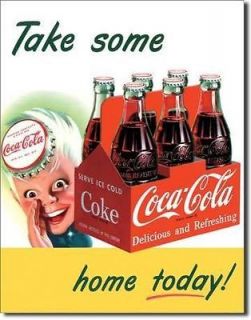 Coke Coca Cola Sprite Boy Take Some Home Metal / Tin Sign 12.5 x 16 