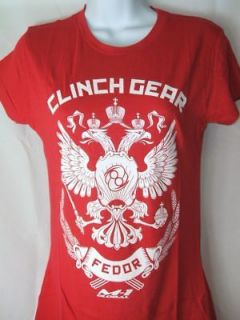 Fedor Emelianenko Red Womens MMA T shirt 
