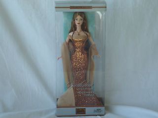 NRFB 2002 Mattel Barbie Collectible Birthstone Collection November 