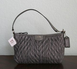 COACH $178 Madison Chevron Quilted Nylon DEMI 70th Anniversary Bag 