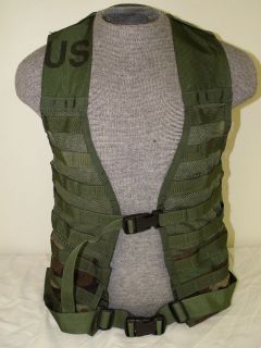   Fighting Load Carrier Vest FLC Woodland Camo US Military SDS EXC Cond