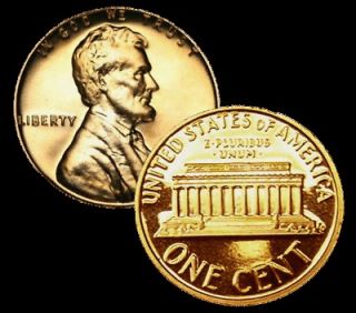 1975 to 2008 Proof Lincoln Memorial Cent 34 Coin Set