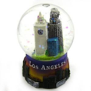 Los Angeles Mini Snow Globe Sparkle Confetti