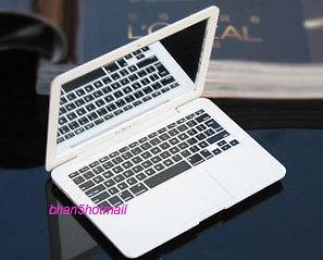 New MacBook Computer Shaped Mini Cosmetic Hand Carry Mirror