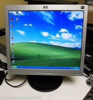   17 Flat Screen LCD Desktop Computer Monitor VGA Black/Silver (AS IS
