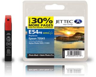 Compatible Jettec E54pb Photo Black Ink Cartridge for Stylus Printers
