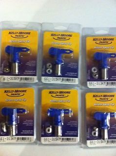   Private Label Kelly Moore Airless Paint Spray Lot of 6 Tips Size 315