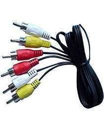 LOT OF 10 6 FEET RCA COMPOSITE TO COMPOSITE CABLE AUDIO VIDEO YELLOW 