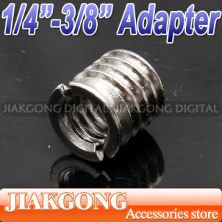 to 3/8 Convert Screw Adapter for Tripod & Monopod