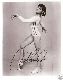 Nadia Comaneci OLYMPIC GREAT personally signed 10x8