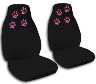 ford fiesta seat covers W leopard paw prints FR+RR+ AB