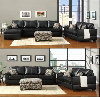 Sectional Sofa Sectional Couch in Bonded Leather Sectional Sofas 